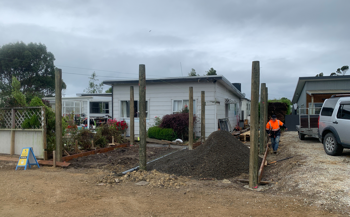 6a JD concrete placed in holes LR