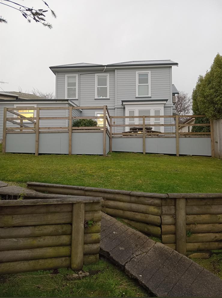 1 London St Dunedin Install 6mm James Hardie fibre cement under deck at the rear of the property JDBuilders