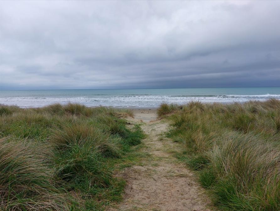 8 Moeraki DOC Moeraki Path leading to the beautiful beach with the sea in the distance JDBuilders