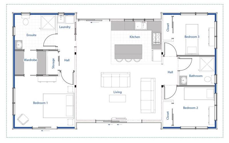 1 Angus Clever Living Homes Floorplan JDBuilders