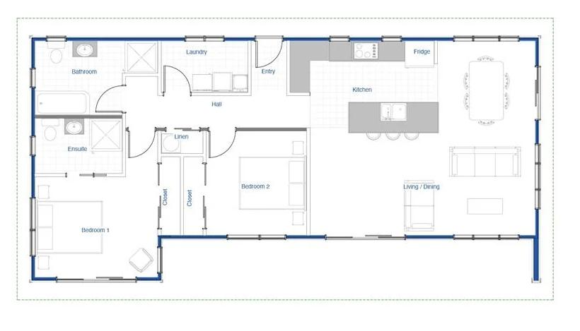 2 Dexter Clever Living Homes Floorplan JDBuilders