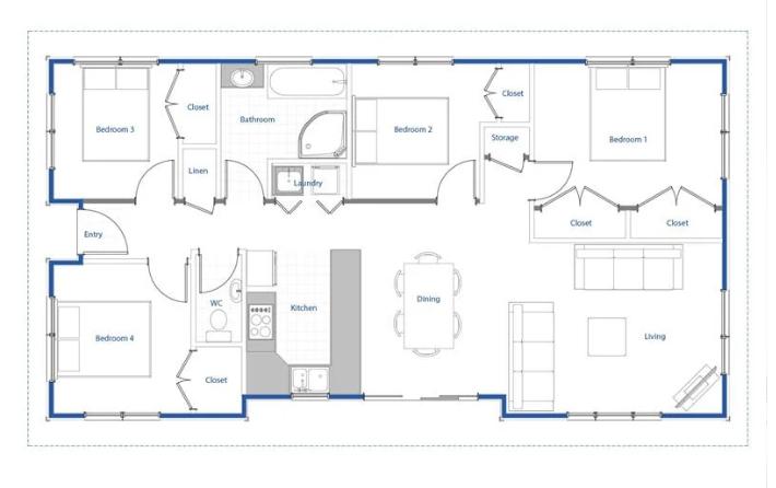 2 Highland Clever Living Homes Floorplan JDBuilders
