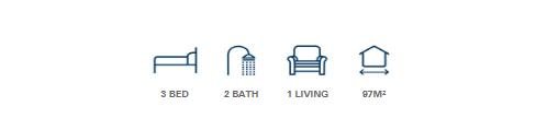 Layout Angus Clever Living Homes Symbols for bedrooms and bathrooms JDBuilders