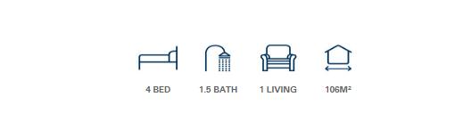 Layout Highland Clever Living Homes Symbols for bedrooms and bathrooms JDBuilders