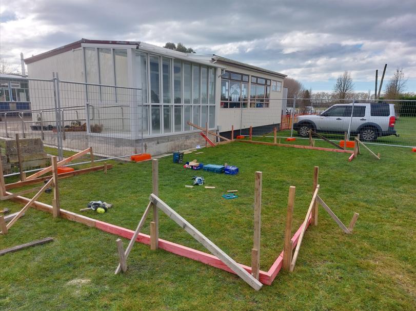 1 Totara Primary School Oamaru Initial set up of profiles to calculate where the piles are required JDBuilders