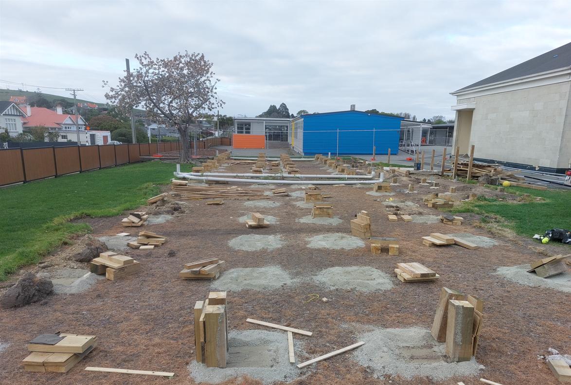 38 Fenwick Primary School, Oamaru Another view of waste water pipes for removal JDBuilders