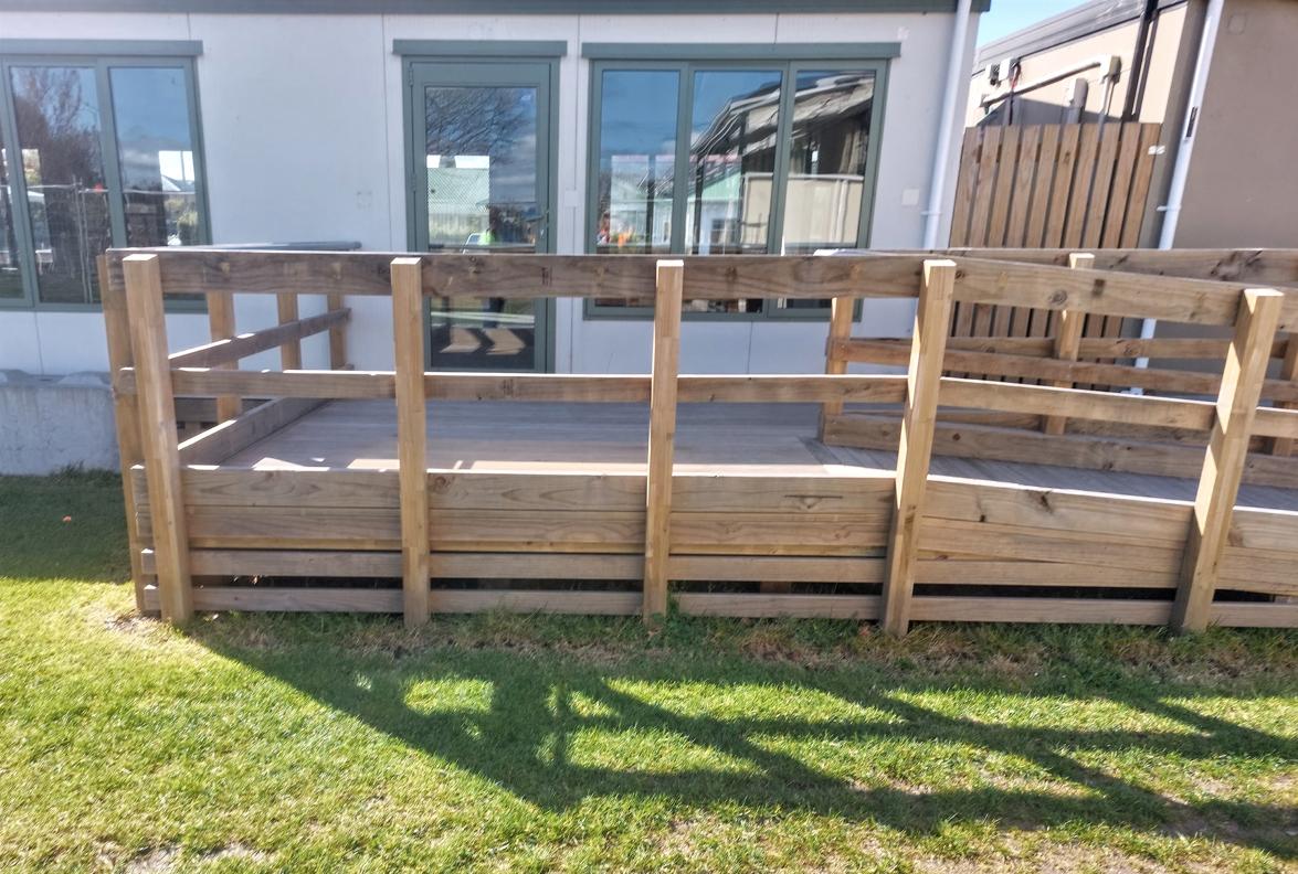 4 Fenwick Primary School, Oamaru Desk and ramp for demolition JDBuilders