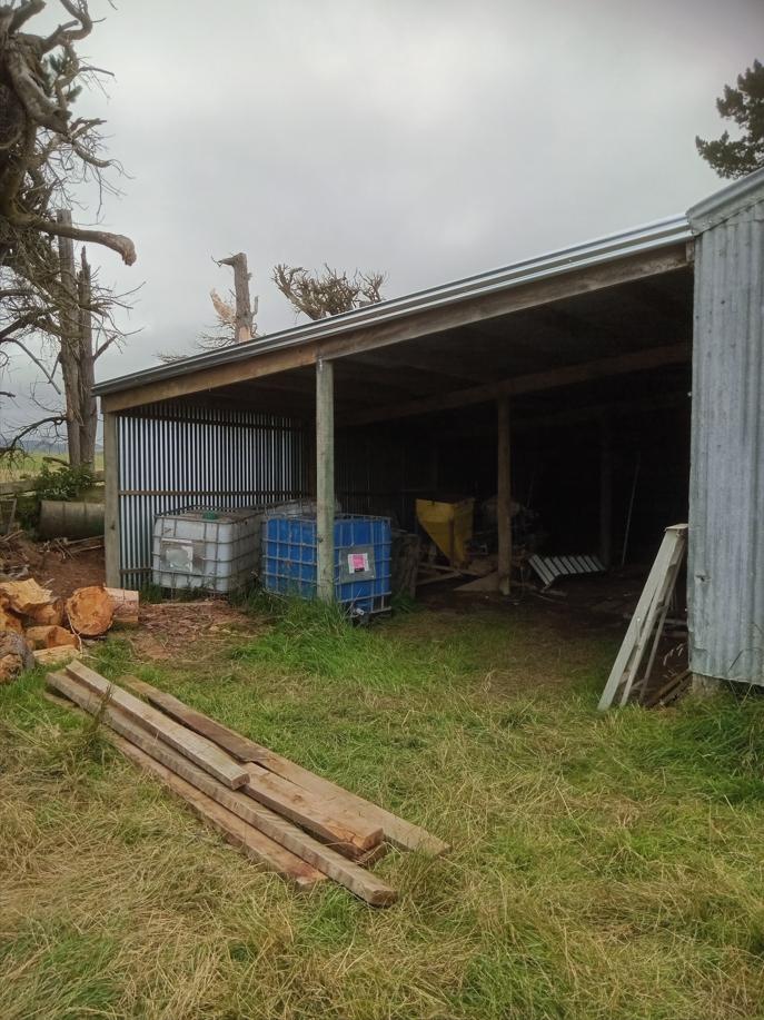 Main 2866 Herbert Hampden Road, Waitaki Completion image of the restored shearing shed with new roofing and cladding in areas damaged by a storm JDBuilders
