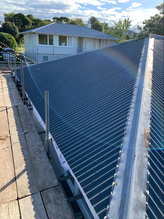 10 254 Brockville Rd, Dunedin New roofing being installed on the South side JDBuilders