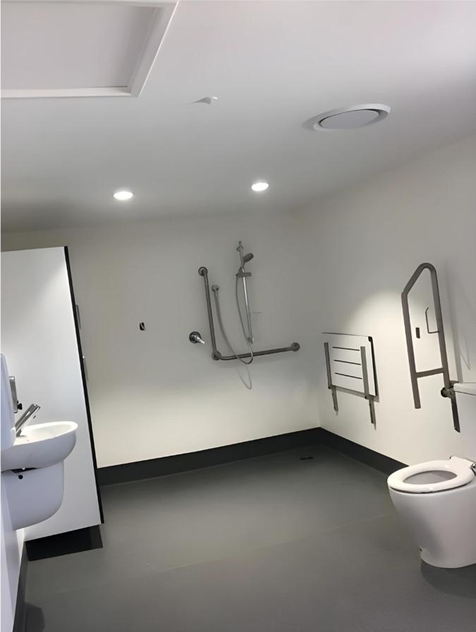 7 Completion photos of the new bathroom at Duntroon Primary School JDBuilders