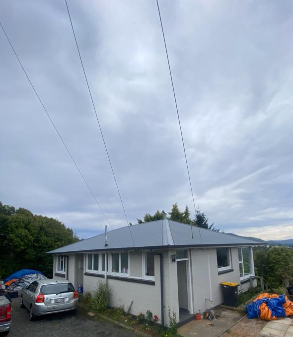 Main 254 Brockville Rd, Brockville, Dunedin Completion of new corrugate roofing, view from the driveway JDBuilders