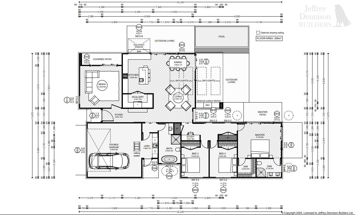 Arrowtown Floor Plan Concept for New House JDBuilders
