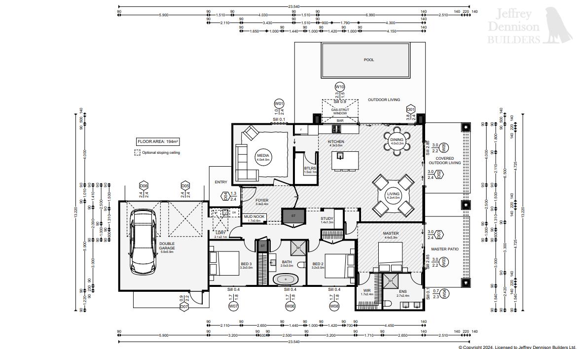 Belleknowes Floor Plan Concept for New House JDBuilders