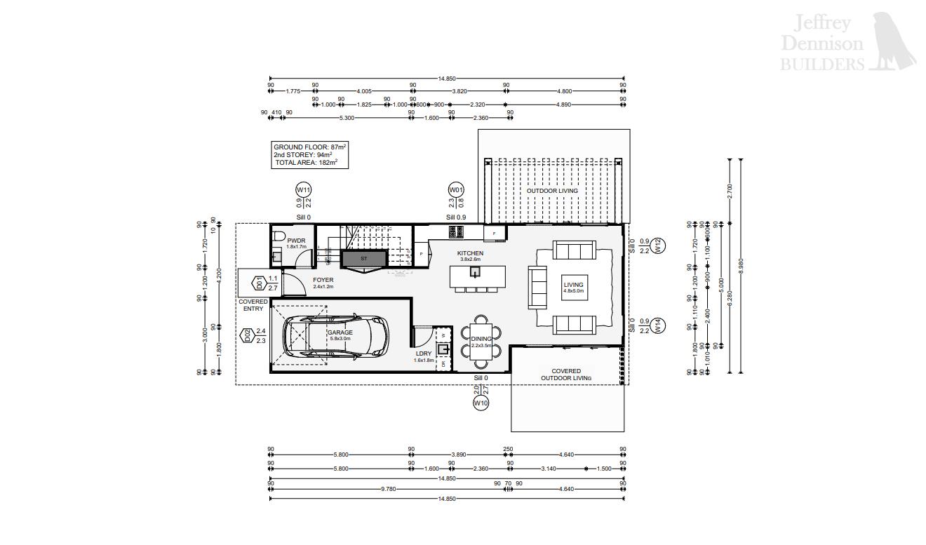 Cape Wanbrow Floor Plan Concept for New House JDBuilders