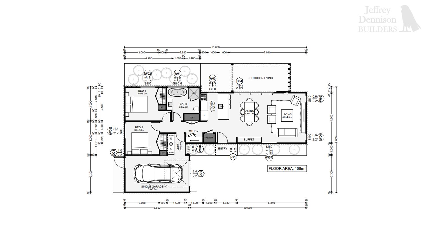 Glenavy Floor Plan Concept for New House JDBuilders