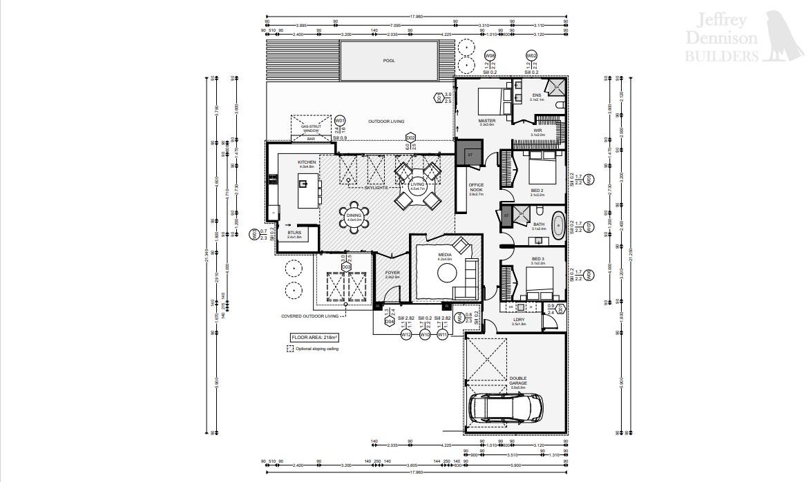 Maori Hill Floor Plan Concept for New House JDBuilders