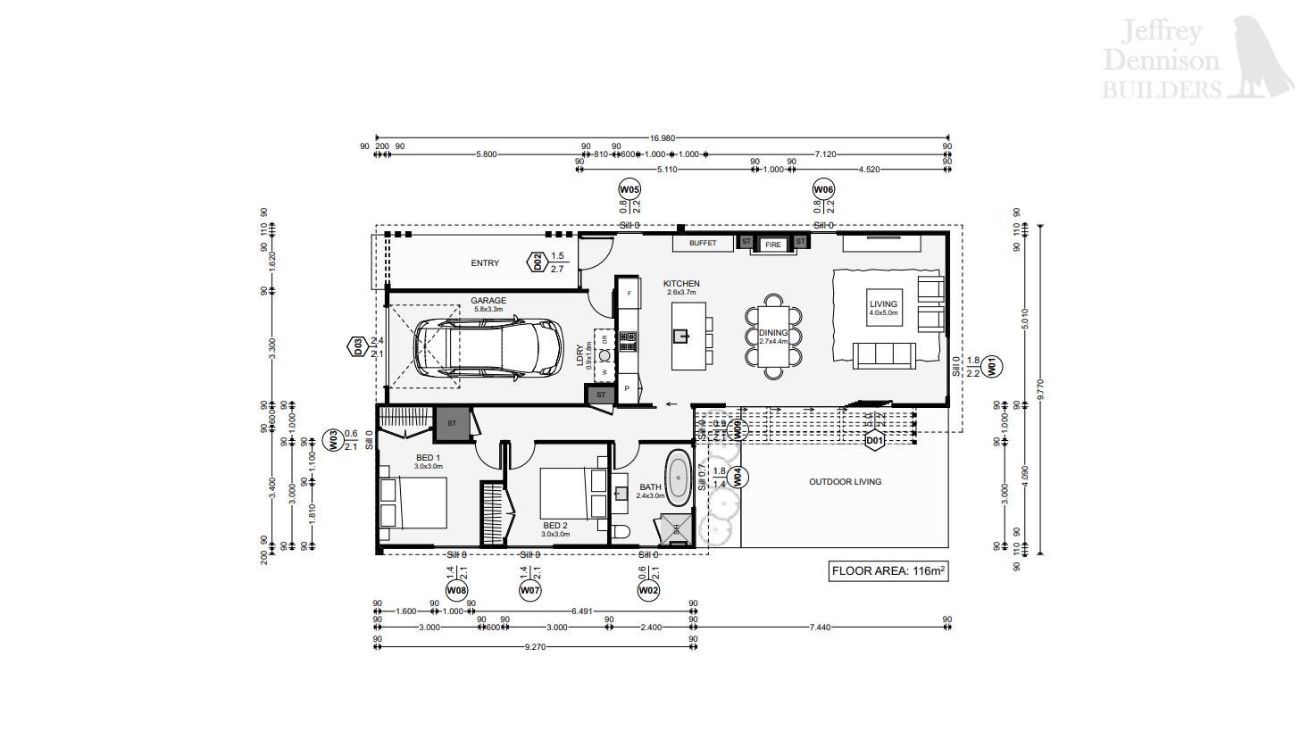 Musselburgh Floor Plan Concept for New House JDBuilders