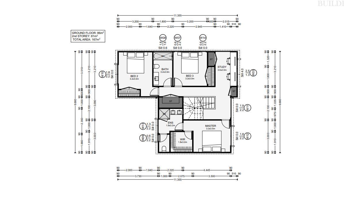 Roslyn Floor Plan 2nd Storey JDBuilders