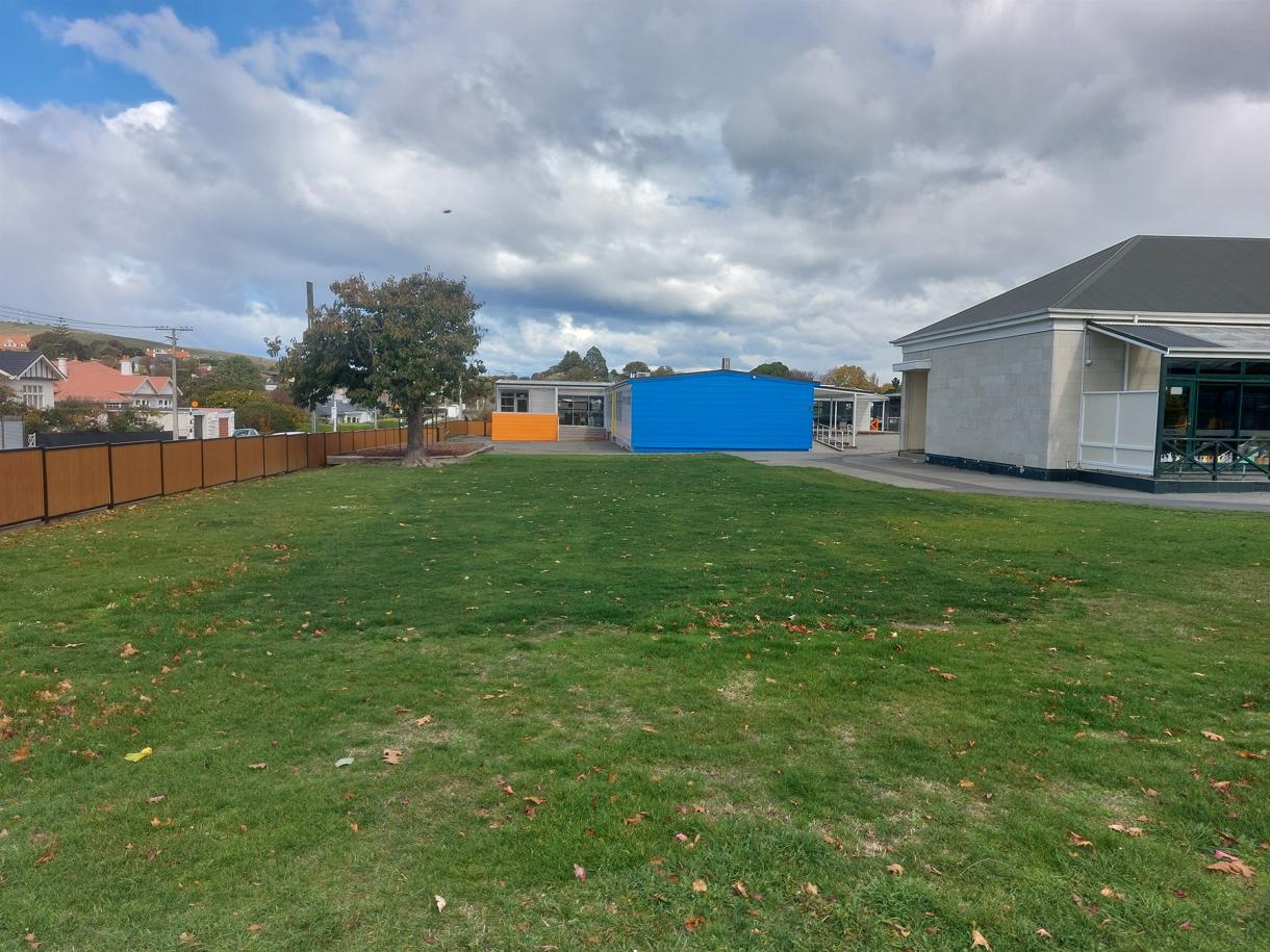 46 Fenwick Primary School, Oamaru Completion of the project, site cleared, grass area restored JDBuilders