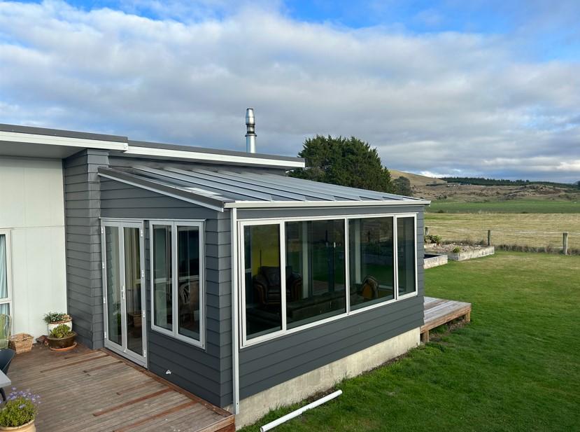 3 Iso view of the completed conservatory in Karitane JDBuilders