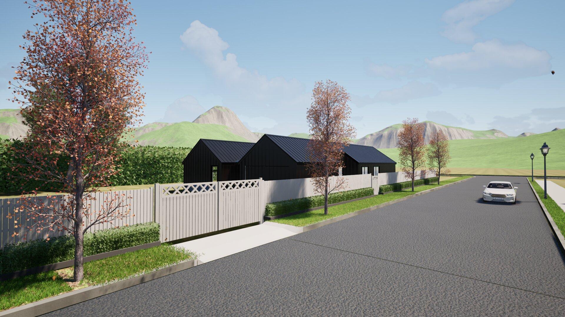 1 Arrowtown new house and fence from the street JDBuilders