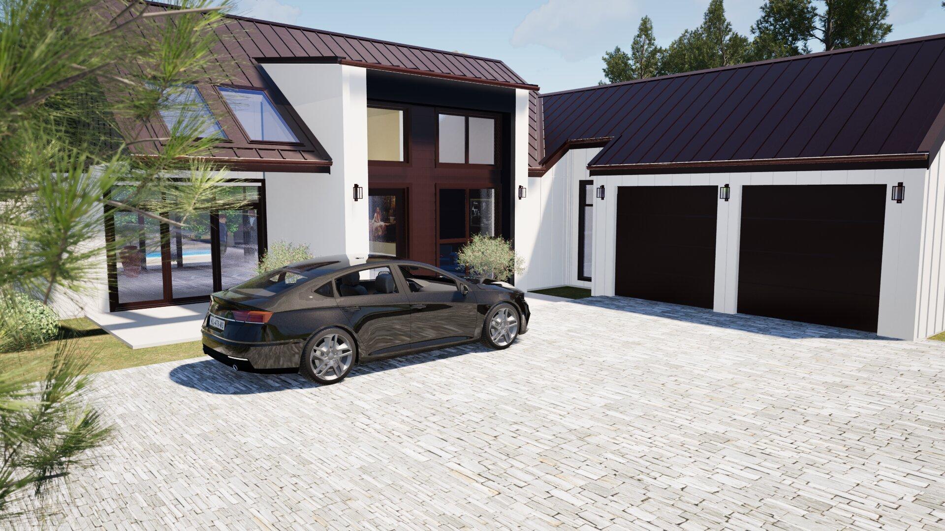 2 Maori Hill New home with view of the beautiful driveway and house in the background JDBuilders